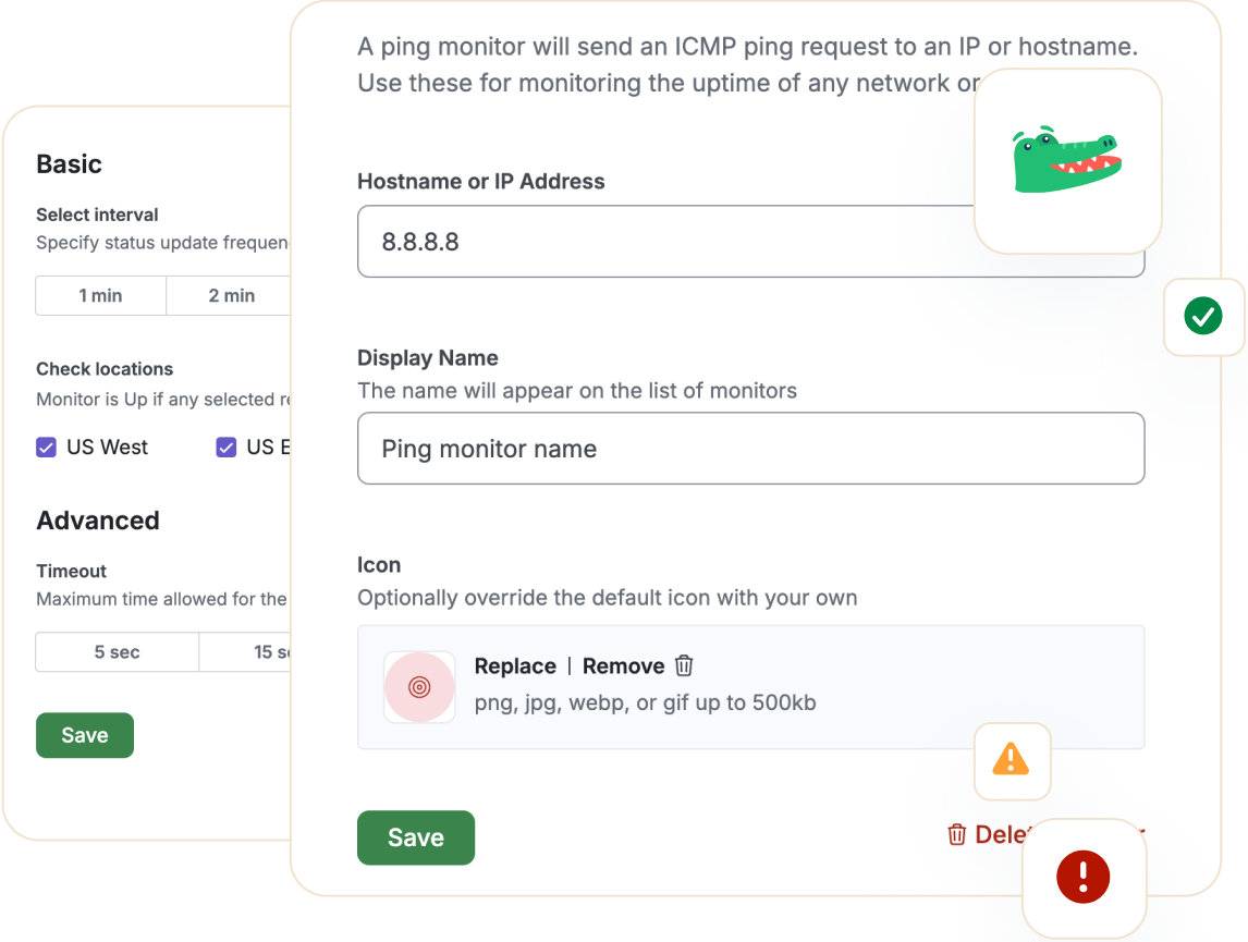 Ensure network connectivity with real-time monitoring