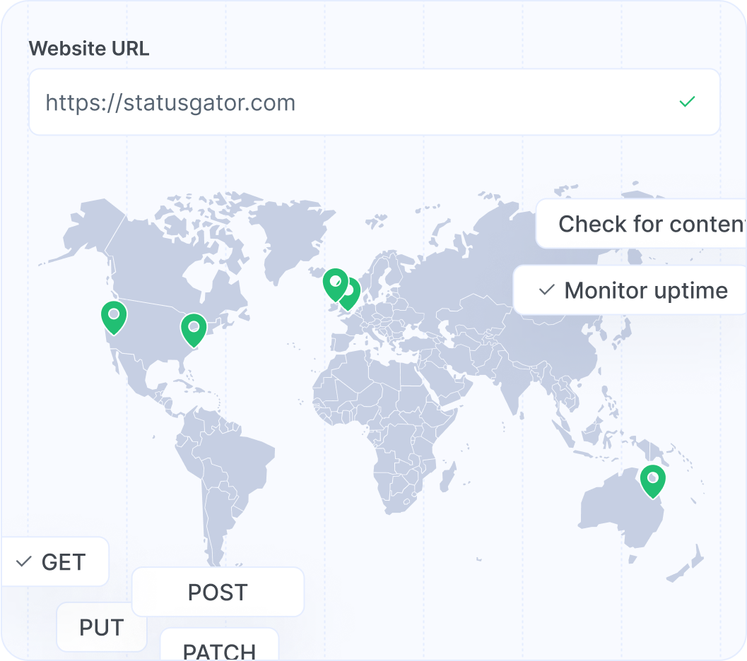 Website monitoring built-in