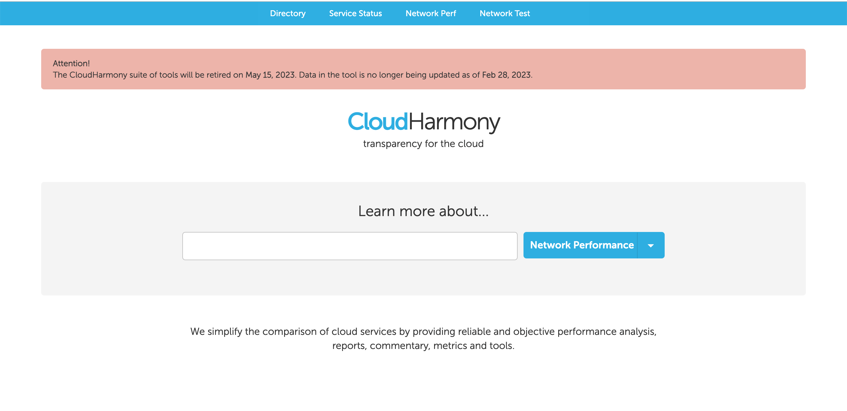 CloudHarmony alternatives by StatusGator