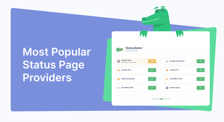 most popular status page providers 2023 StatusGator