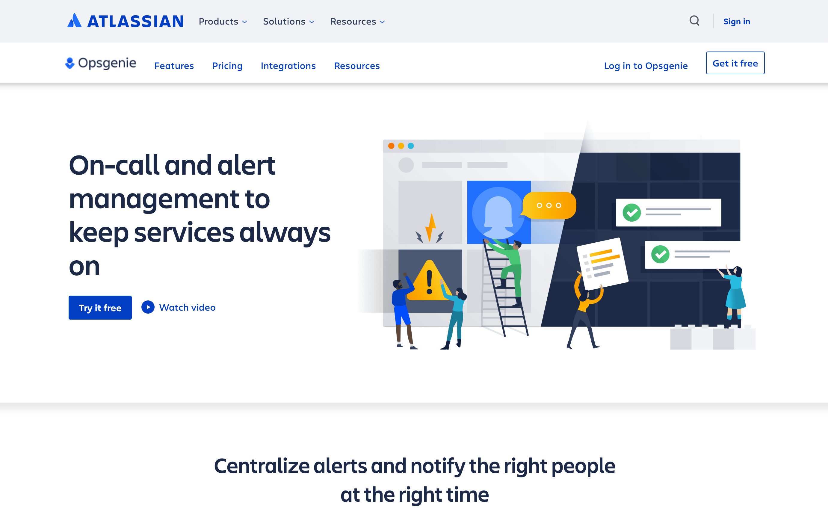 Opsgenie by Atlassian an an Alternative to StatusHub