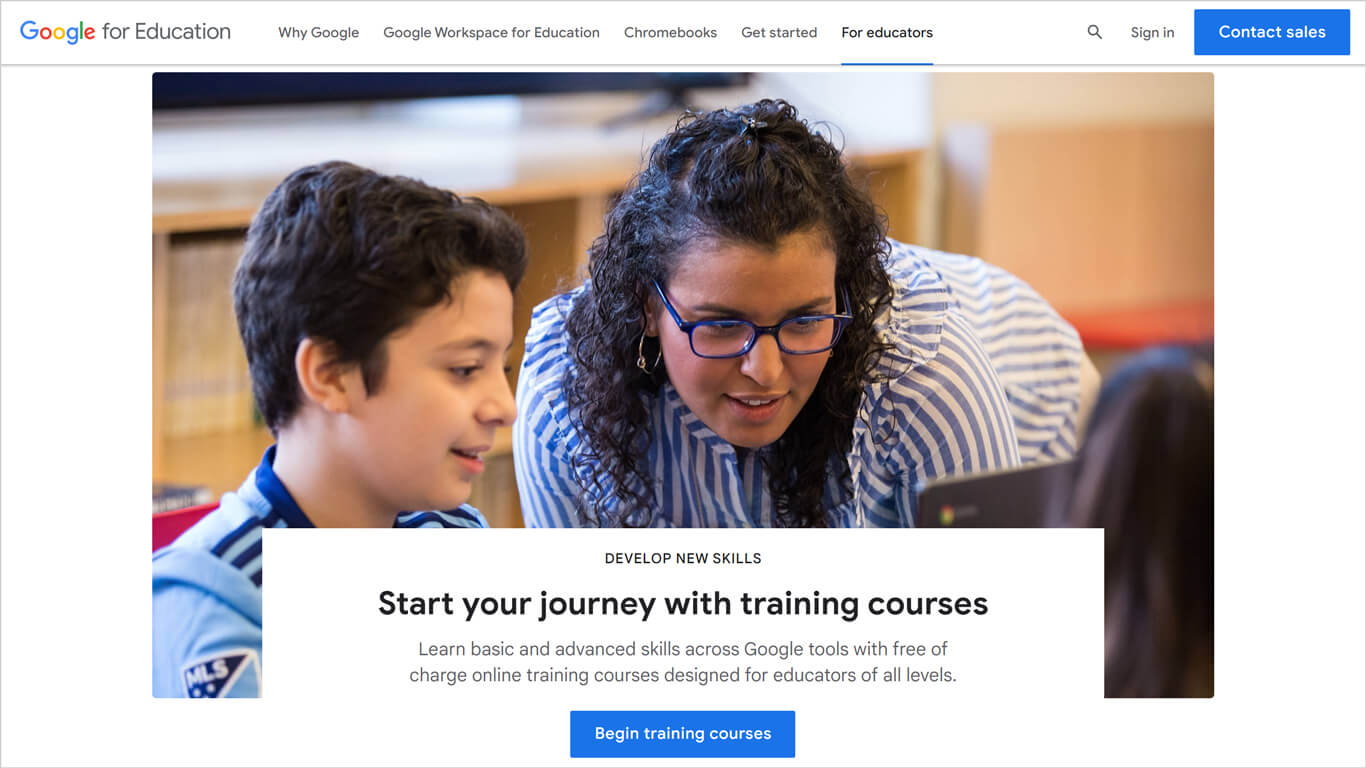 Google for K-12 sys admin Education page