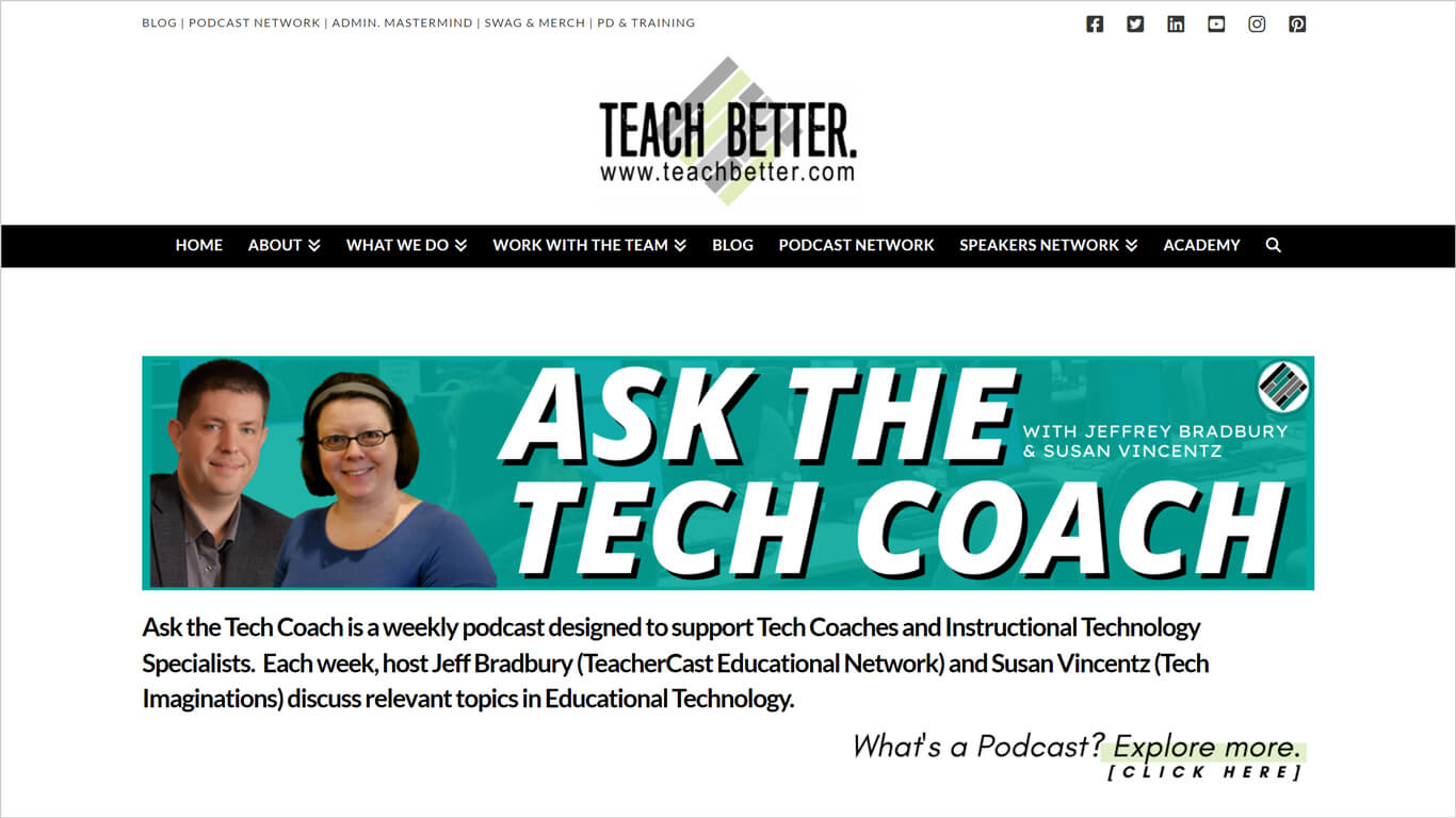 Ask the Tech Coach podcast for K12 sys admins