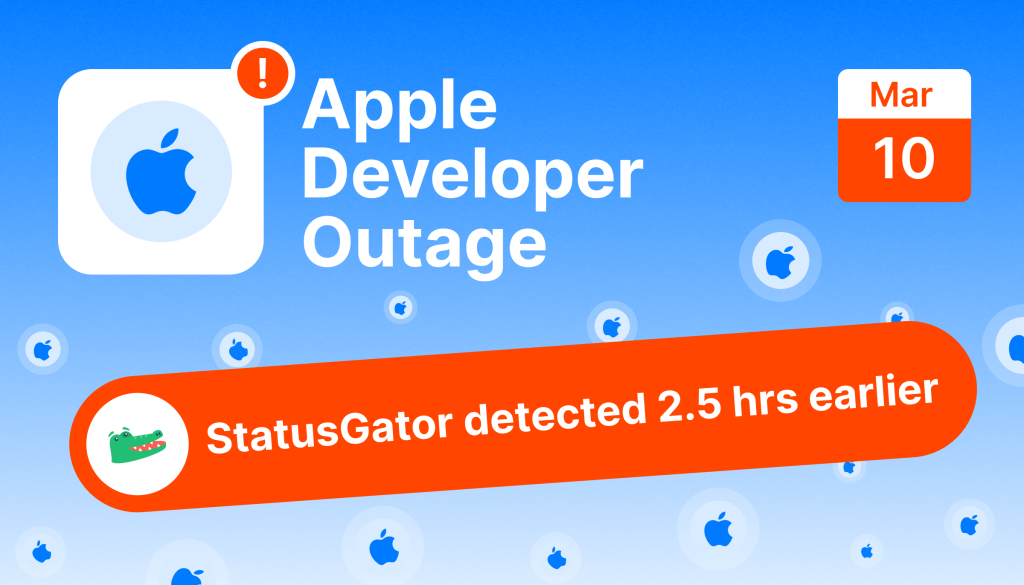 Apple Developer outage on March 10th