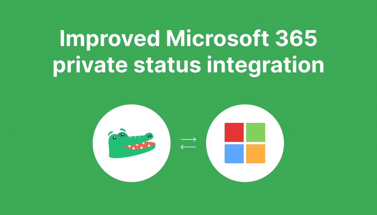 Improved Microsoft 365 private status integration