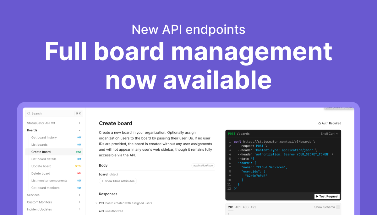 API update: Full board management now available