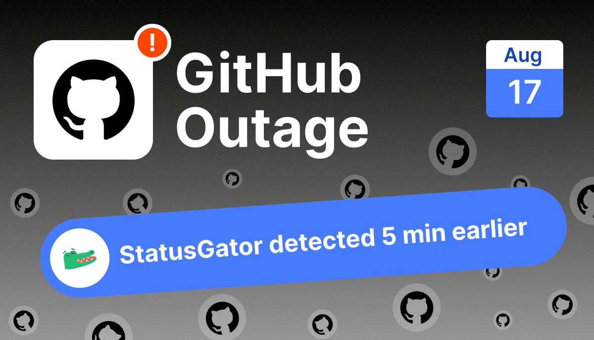 GitHub outage on August 17, 2026: seven hours of Unicorn errors and Copilot failures